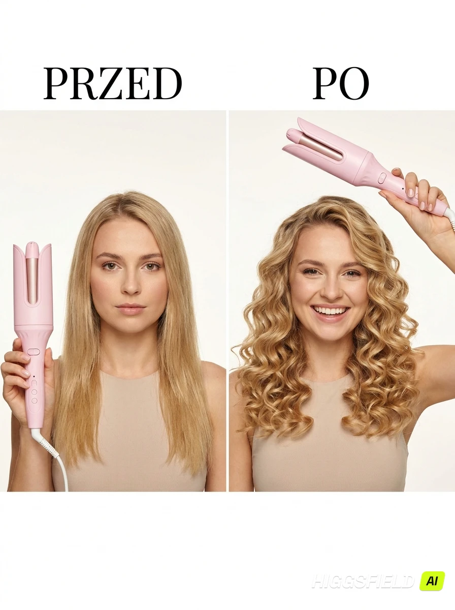 Przed i po użyciu CurlCo Pro